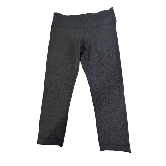 90 Degree by Reflex Cropped Leggings M Grey Logo Gym Yoga Workout Gift Women - Picture 5 of 8